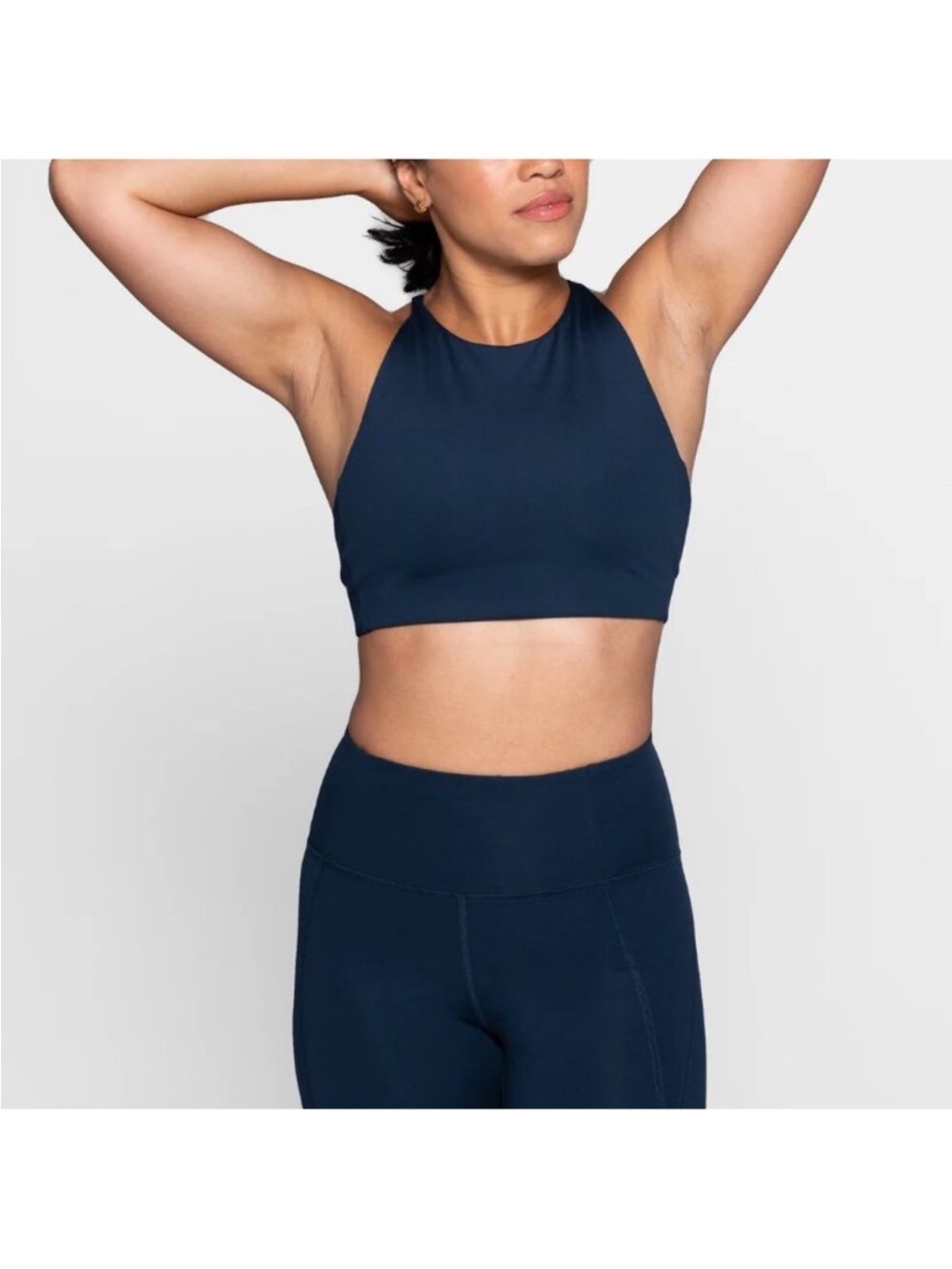 Girlfriend Collective Navy Topanga Bra